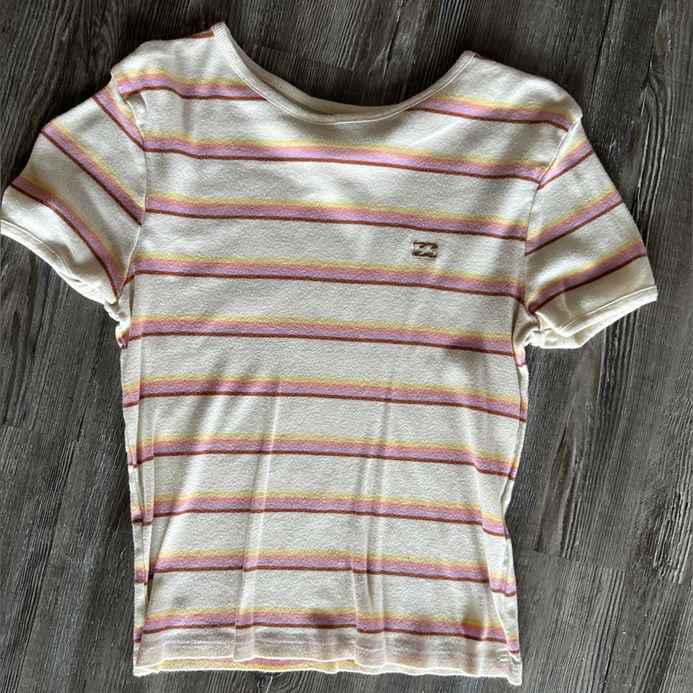 Billabong striped T shirt Size S